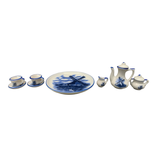 5490 - 10 Pc Windmill Miniature Ceramic Teaset |10-11|
