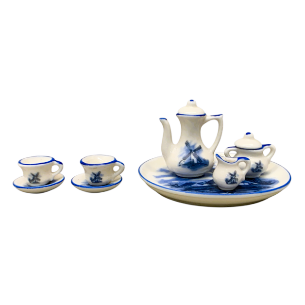 5490 - 10 Pc Windmill Miniature Ceramic Teaset |10-11|