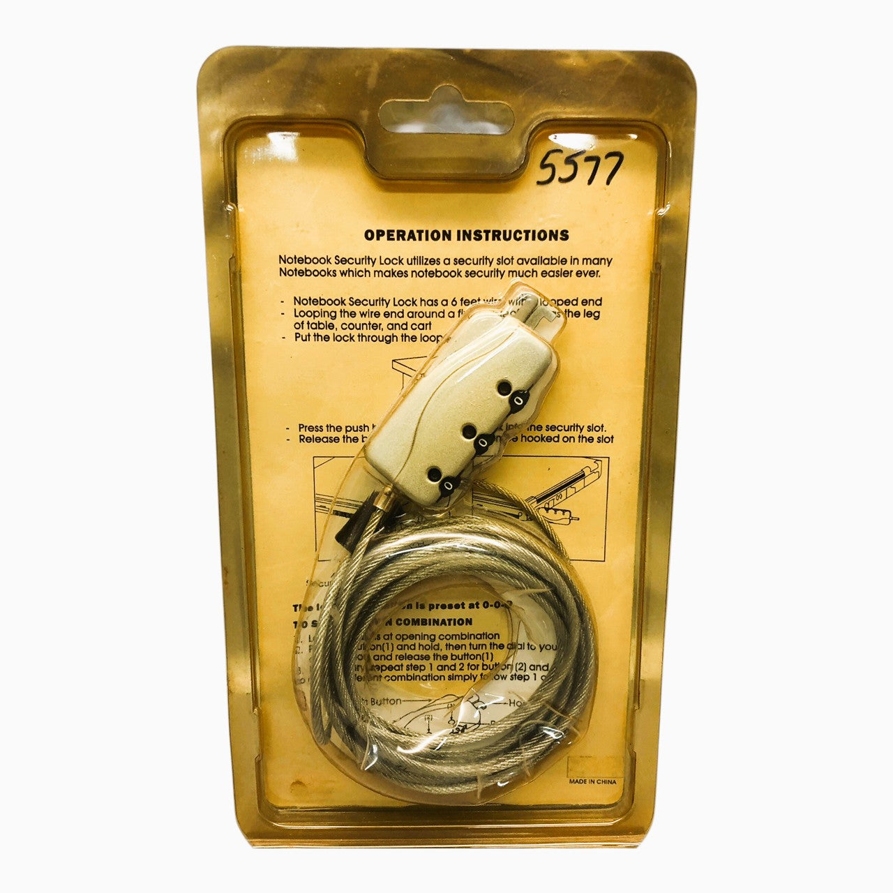5577 - Computer Notebook Security Lock |S-4|