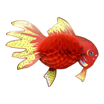5982 - Set of Two 15" Tissue Koi Goldfish Hanger |W-26|