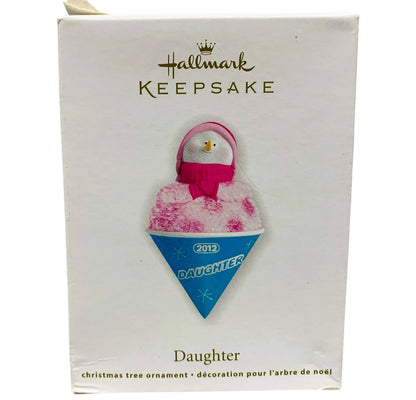 6004 - 3 Piece Set Father, Son and Daughter Snow Cone Snowmen Ornaments 5" |Pod 1-74|