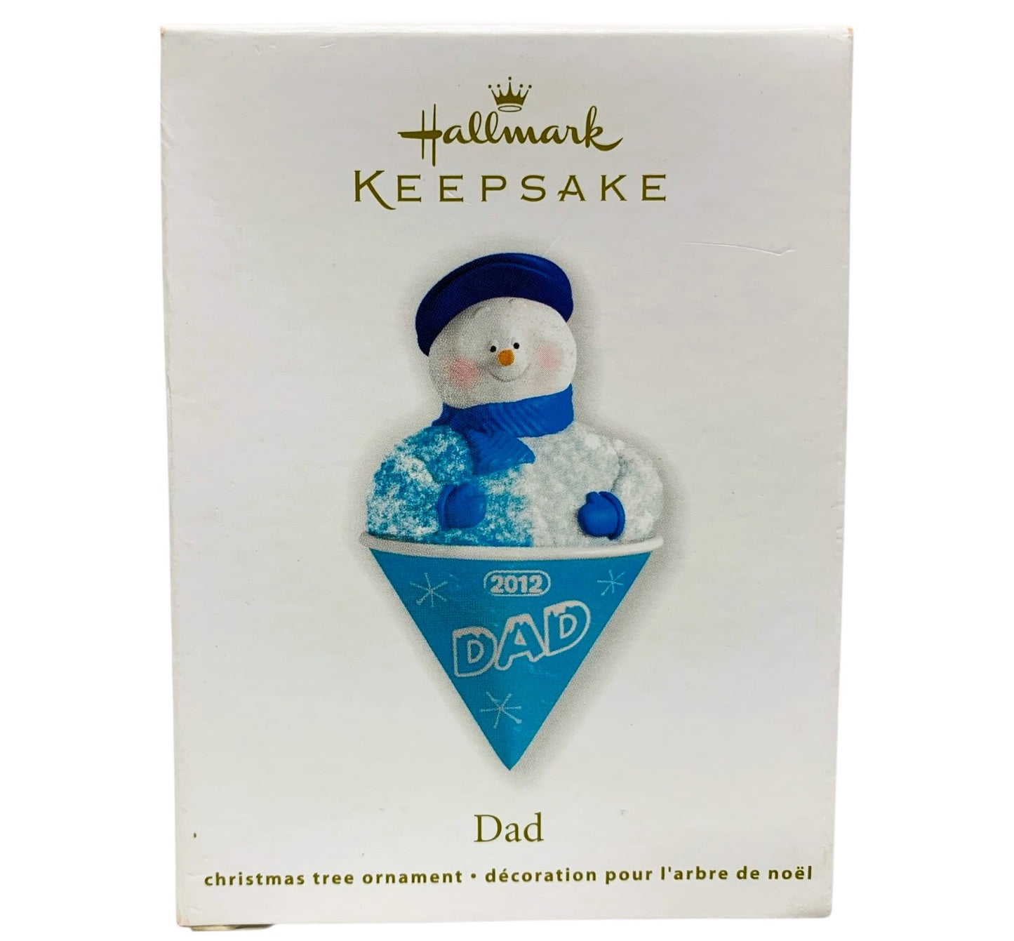 6004 - 3 Piece Set Father, Son and Daughter Snow Cone Snowmen Ornaments 5" |Pod 1-74|