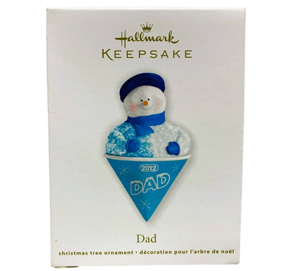 6004 - 3 Piece Set Father, Son and Daughter Snow Cone Snowmen Ornaments 5" |Pod 1-74|