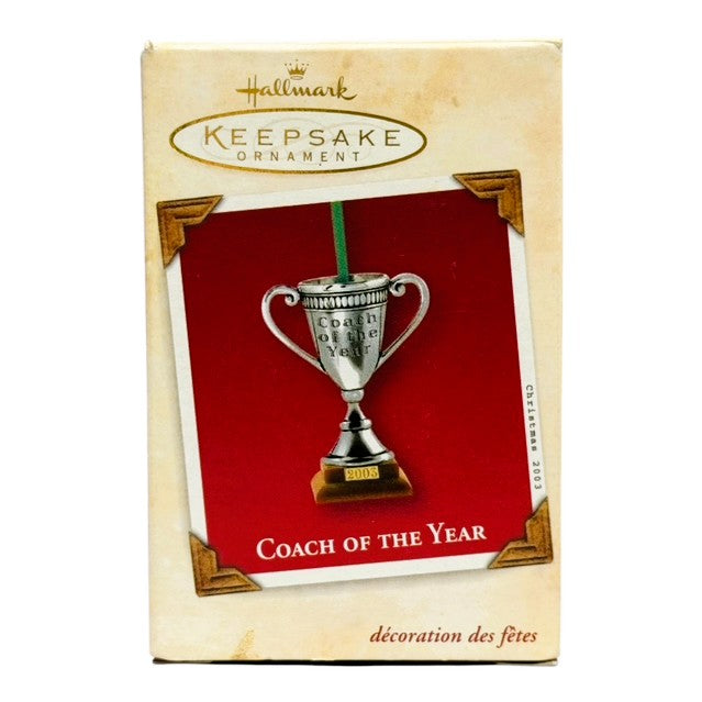 6128 - HALLMARK Set of 2 Coach of the Year Christmas Holiday Ornaments for Home Decoration |Pod 1-66|
