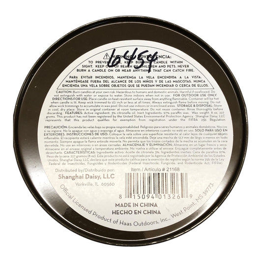 6454 - Mossy Oak Tin 8oz Candle by Patio |Scent-22|