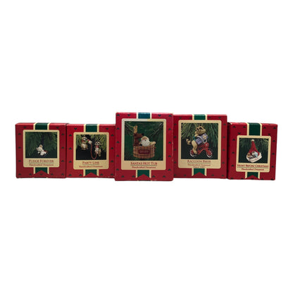 6651 - 5-Piece Santa and Animals Christmas Ornaments |Pod 1-74|