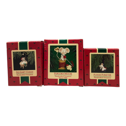 6710 - 3 Piece Popcorn Mouse Ornament Set |Pod 1-74|