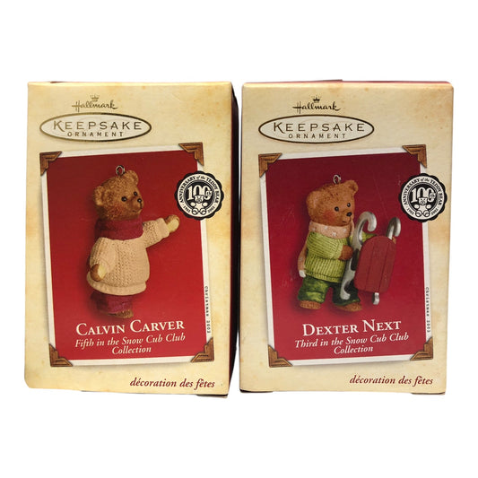 6713 - 2-Piece Snow Cub Club Ornaments |TBD|