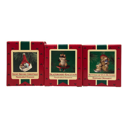 6921 - 3 Piece Furry Christmas Ornament Set |Pod 1-74|