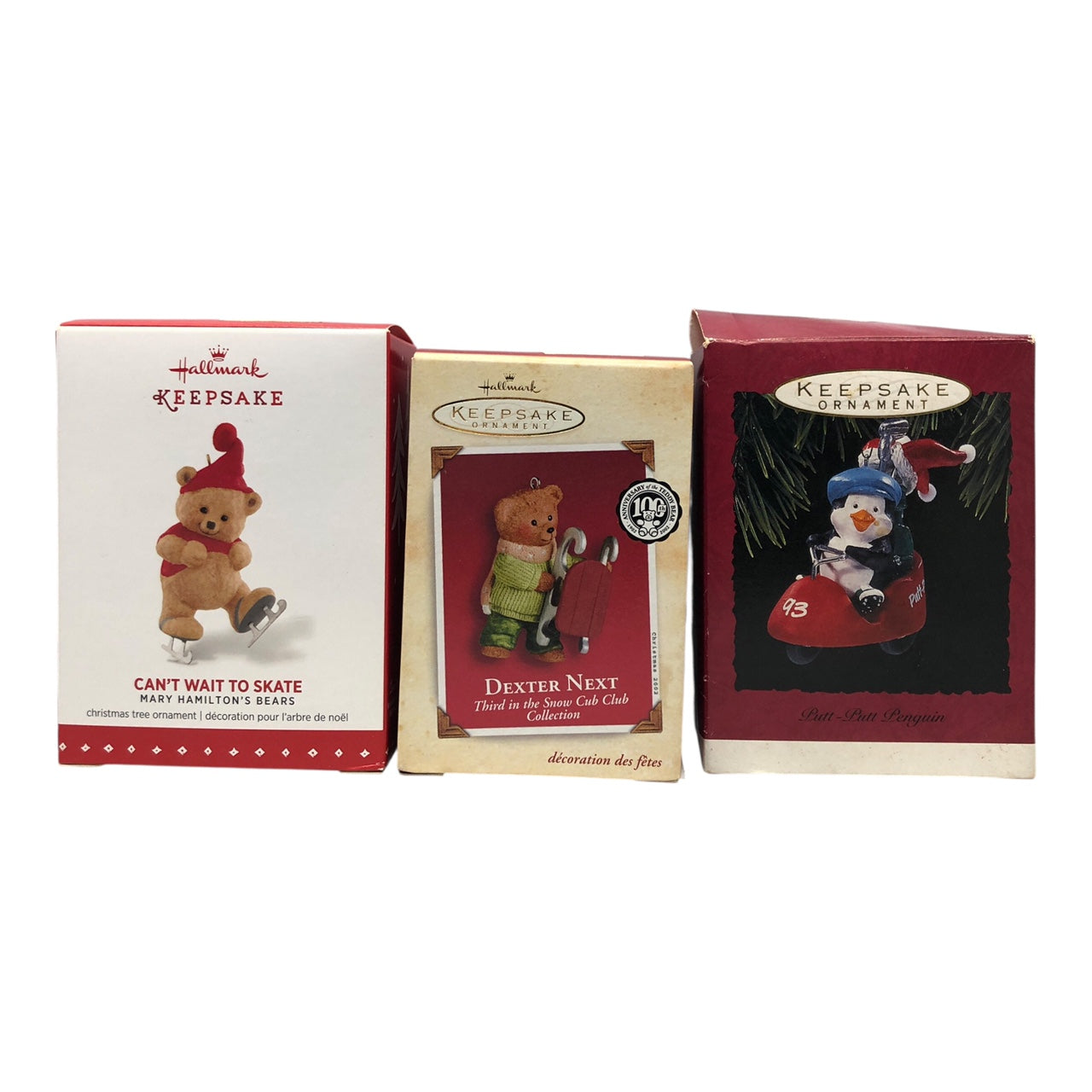 6945 - HALLMARK  3 Piece Ready For The Snow Ornaments Set |Pod 1-70|