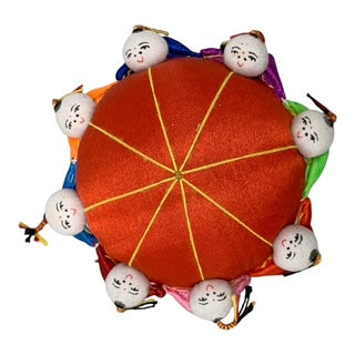 7562 - 3.5" Pin Cushion Oriental Kids Asst COLORS |Pod 3-41|