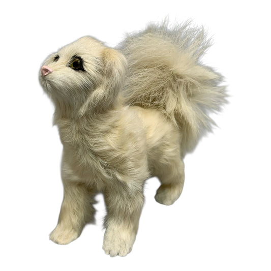 7647 - 6" White Fur Dog #1 |Z-30|