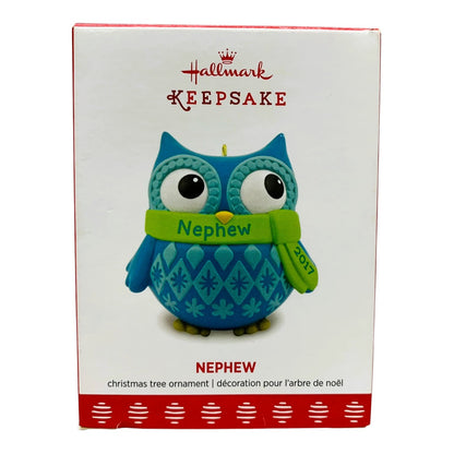 7668 - 2 Piece Set Stay Warm Niece and Nephew Hallmark Ornaments 4" |TBD|