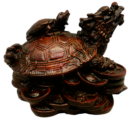 7862 - 3.5" Red Dragon Turtle Faux Soapstone |ZD|