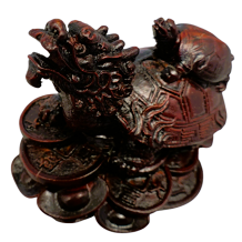 7862 - 3.5" Red Dragon Turtle Faux Soapstone |ZD|