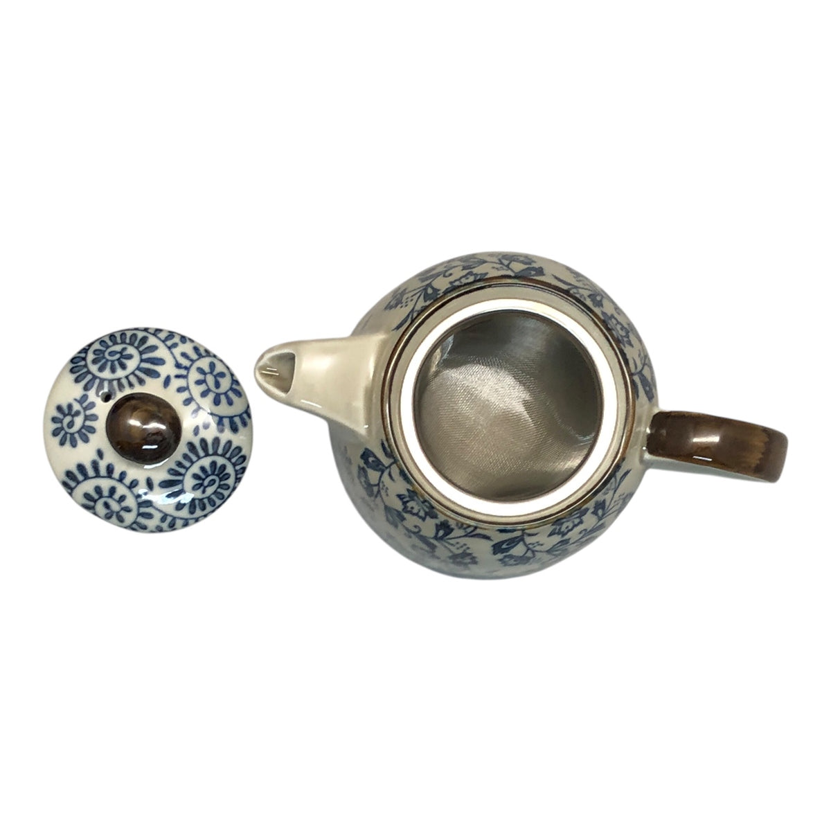 7893 - Flower Ceramic Blue/White Tea Set |13-27||STORE|