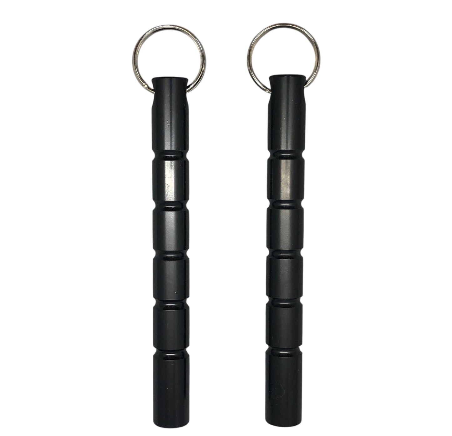 8188 - Set of 2 Kubaton Key Ring Flat Black |86|