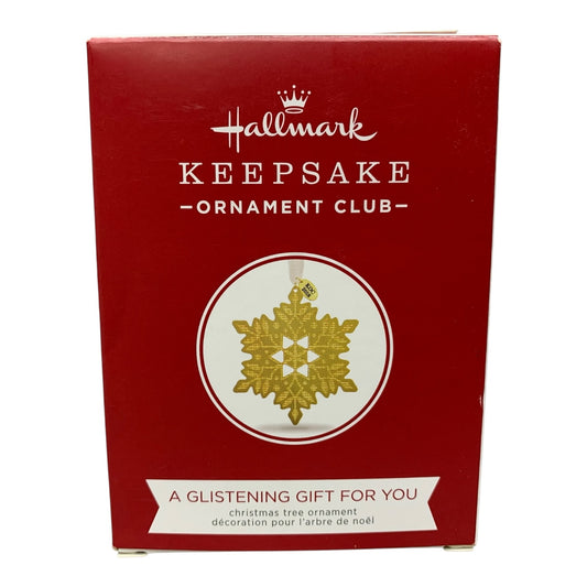 8663 - Set of 2 Golden Snowflakes Ornaments Set 5" |TBD|