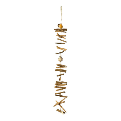 8756 - 36" Driftwood Shell Windchime |G-7|