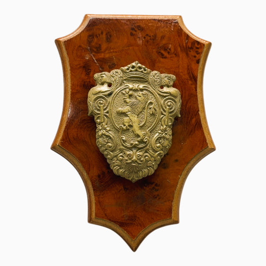 10269 - Medieval Gold Shield Plaque |22-4|