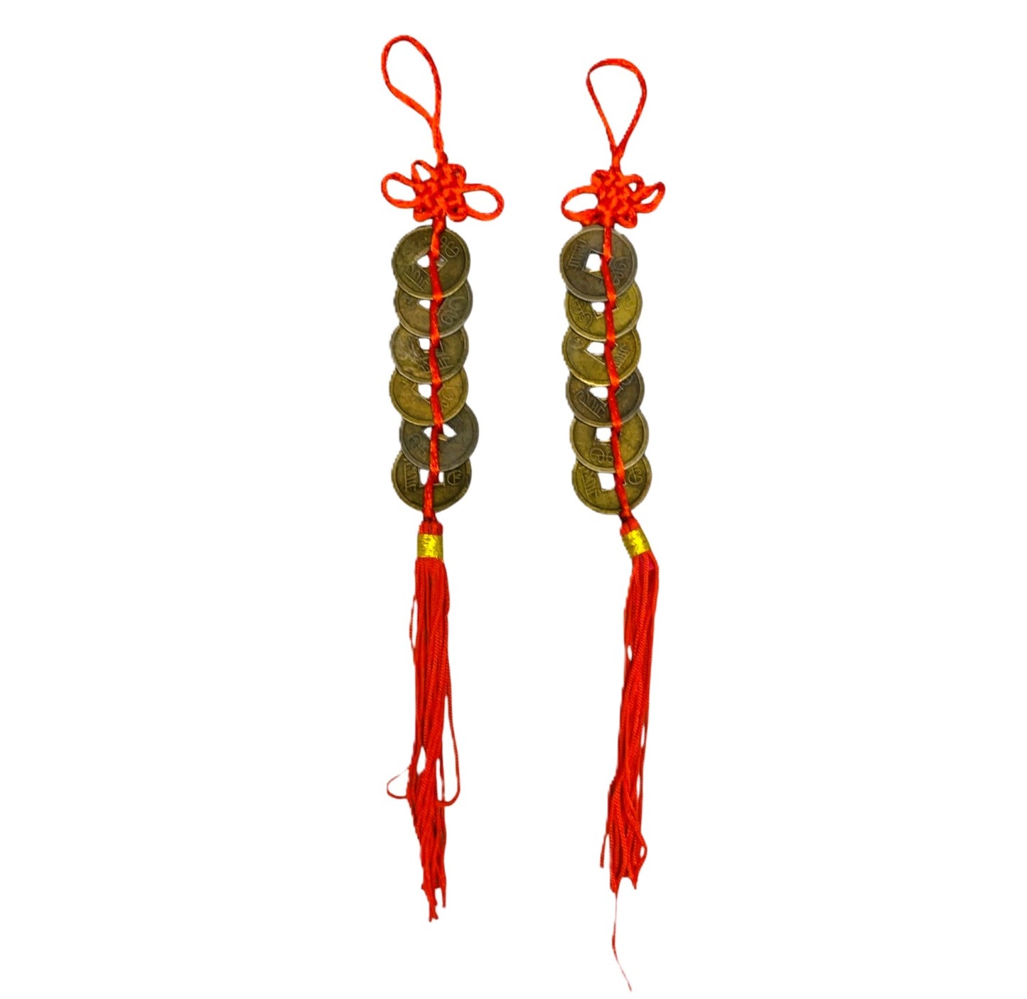 11098 - Set of Two 6 Coin Money Hanger Charm |P-15|