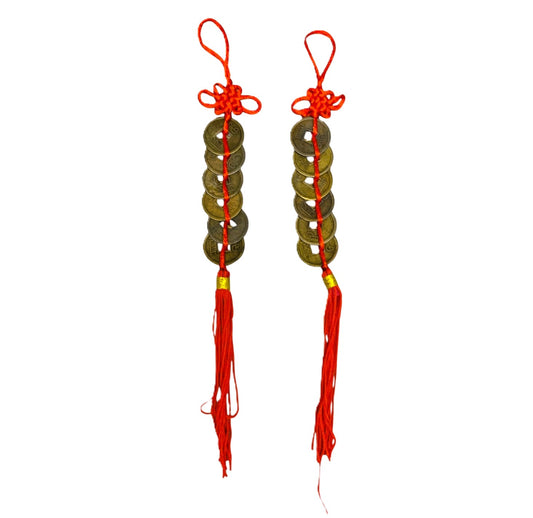11098 - Set of Two 6 Coin Money Hanger Charm |P-15|