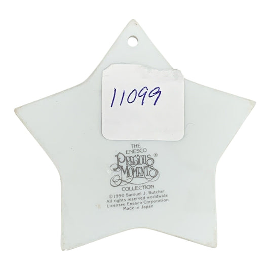 11099 - Christmas Is a Time to Share Precious Moments Star Ornament 4" |H-26|