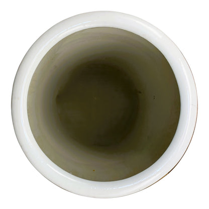 11303 -18-Inch Round Satsuma Porcelain Vase Hand-Painted Bird & Floral Motif |10-16|