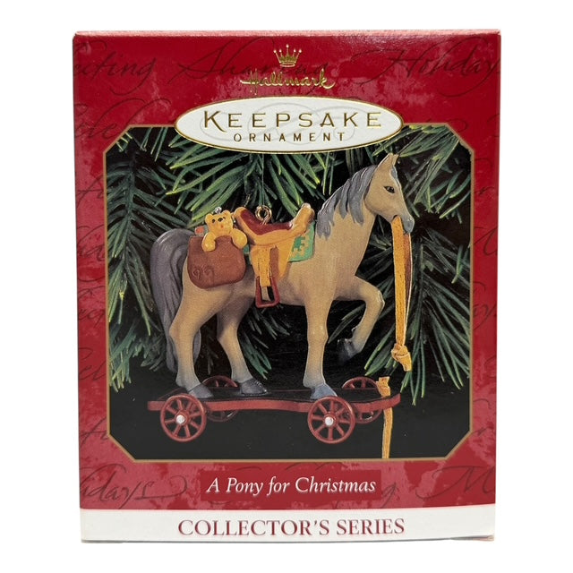 11485 - HALLMARK Set of 2 A Pony ORNAMENTS  |Pod 1-66|