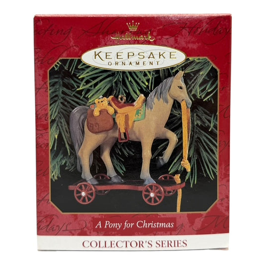 11485 - HALLMARK Set of 2 A Pony ORNAMENTS  |Pod 1-66|