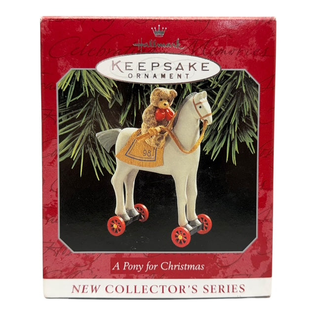 11485 - HALLMARK Set of 2 A Pony ORNAMENTS  |Pod 1-66|