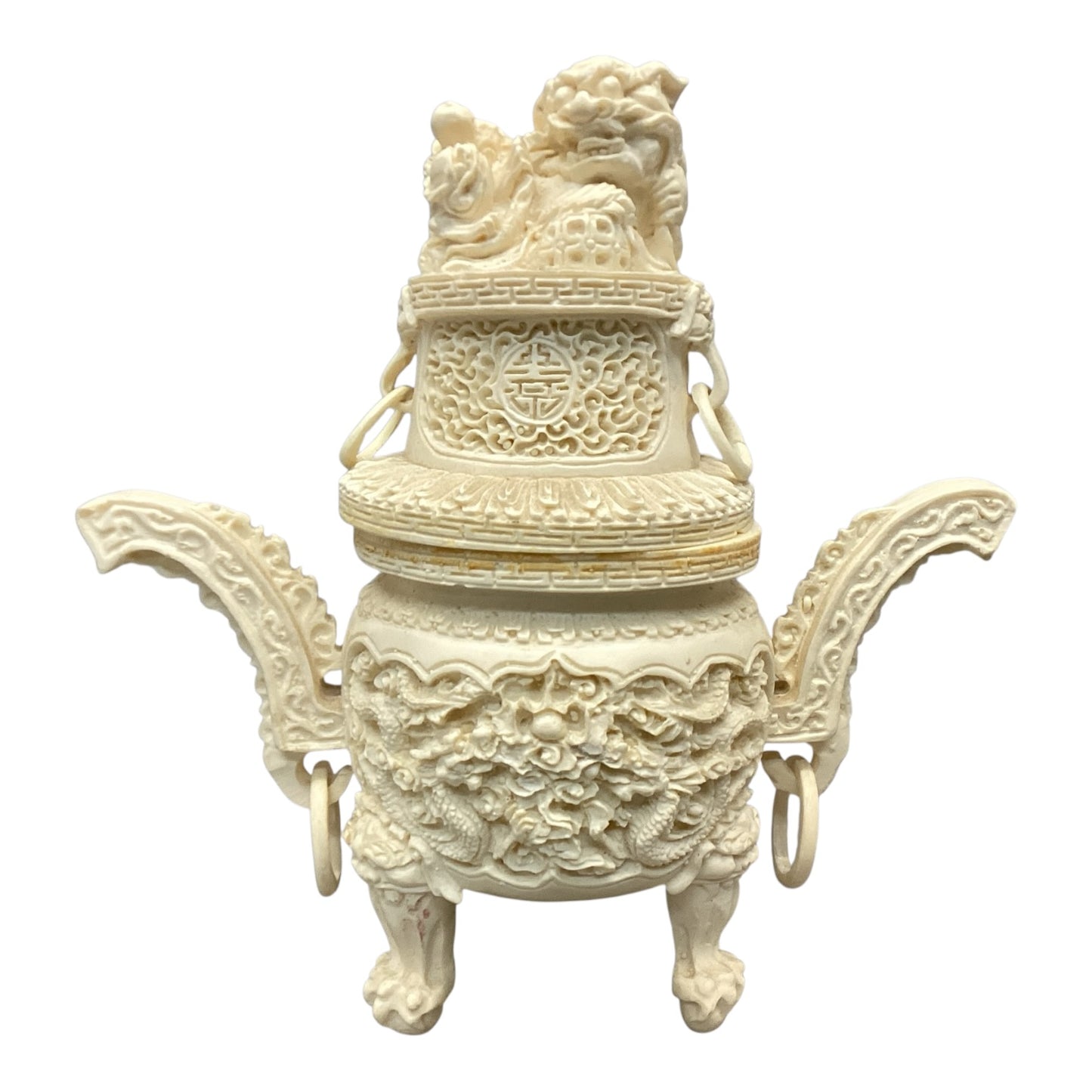 11919 - Incense Holder Faux Ivory Medium 8-Inch |12-18|