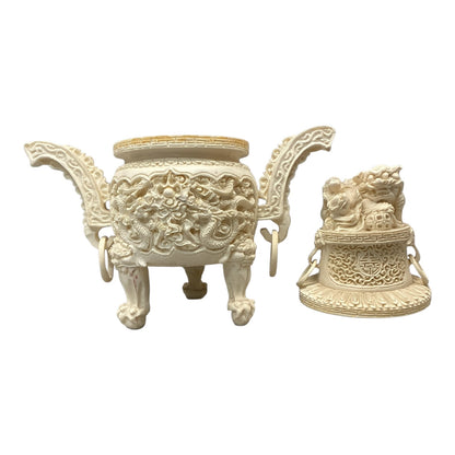 11919 - Incense Holder Faux Ivory Medium 8-Inch |12-18|