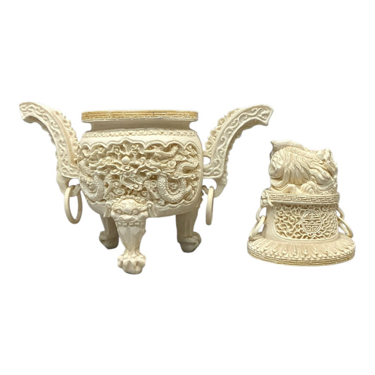 11919 - Incense Holder Faux Ivory Medium 8-Inch |12-18|