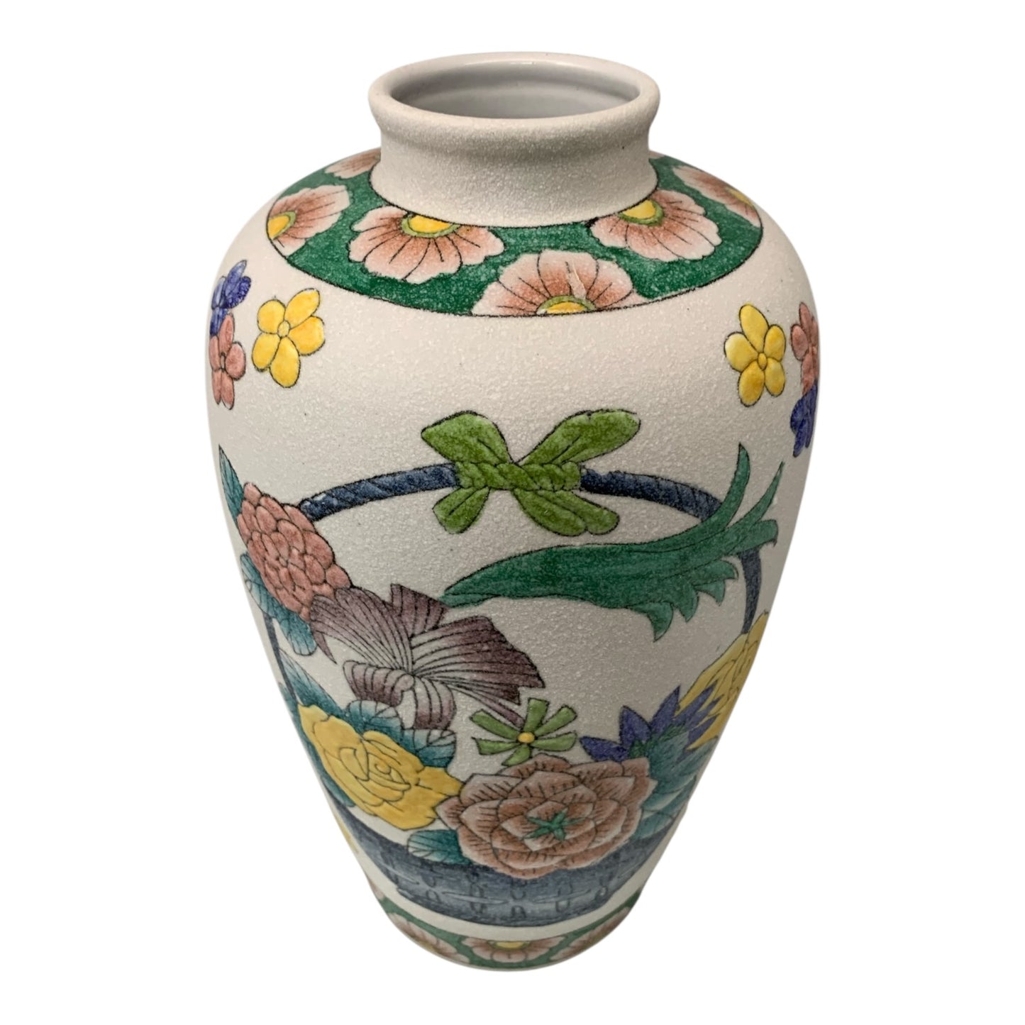 11995 - 14" Floral Basket Vase |11-20|