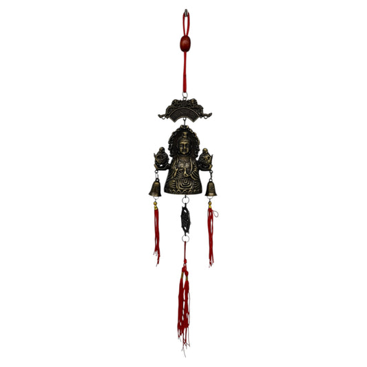 12544 - Oriental Bell Quan Yin Blessing Hanging Charm |13-14|