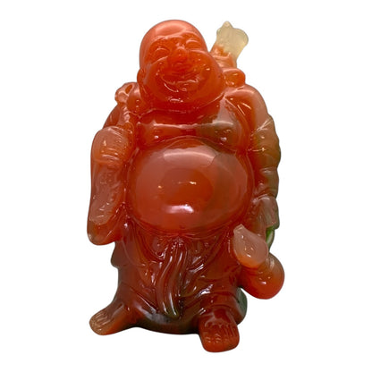 13149 - 6" Tricolor Buddha Red Jadeite - Gourd |X-03|