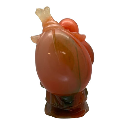 13149 - 6" Tricolor Buddha Red Jadeite - Gourd |X-03|