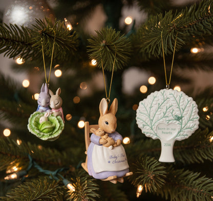 13246 - Set of 3 Somebunny’s (Adoption) First Christmas Ornaments Set 5" |Pod 1-74|