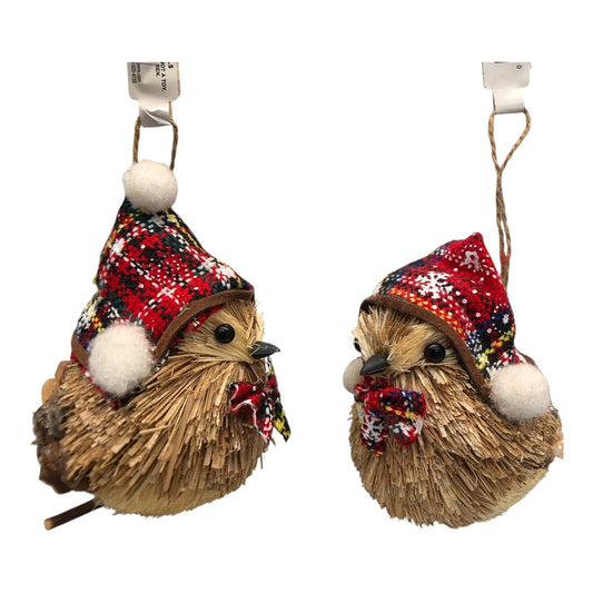 13434 - 4" Woodland Bird Ornament Set of Two |Pod 2-62|