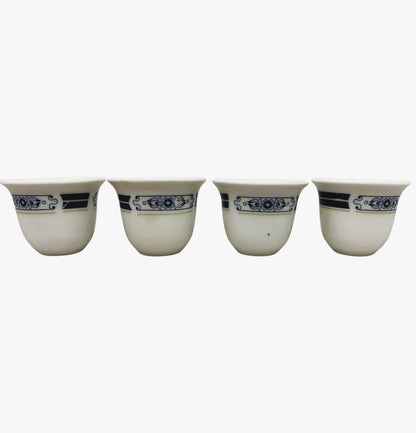 13454 - Set of 4 Blue White Sake Cups 1" |13-22|