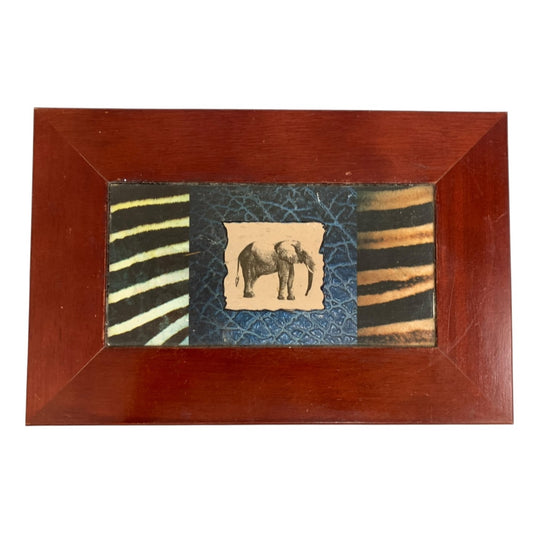 13477 - 12" Elephant Painted Gift Box |Z-C|