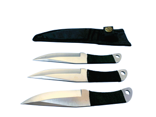 13811 - Three Pack Set of Throwing Knife Skyhawk 6-1/4" |81|