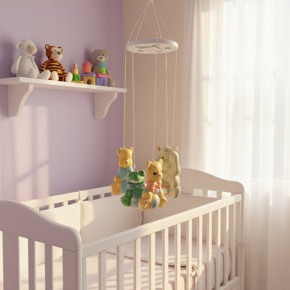 14580- Five Baby Animal Ceramic Windchime With Charming Animal Figurines For Home Garden Decor |G-7|