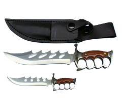 14862 - Set of Hunting Knifes 5" and 3.5" With Sheath |86|