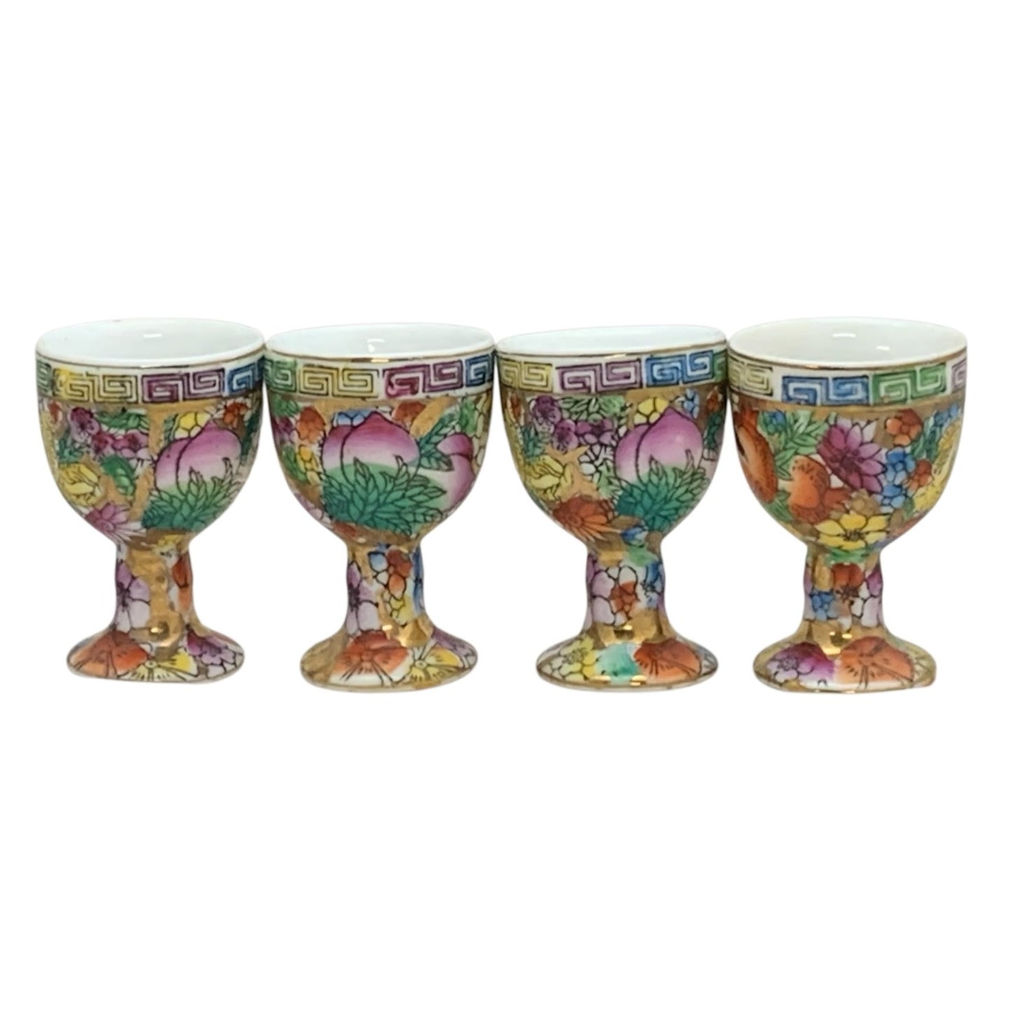 18372 - 6" Set of 4 Floral Egg Cups |10-15|