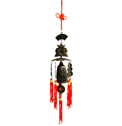 19838 - 8" Two Buddha Charms With Bell |22-13|