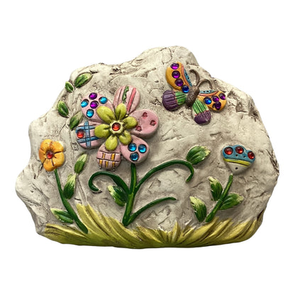20648 - Flower Butterfly 6" Garden Stone |2-15|