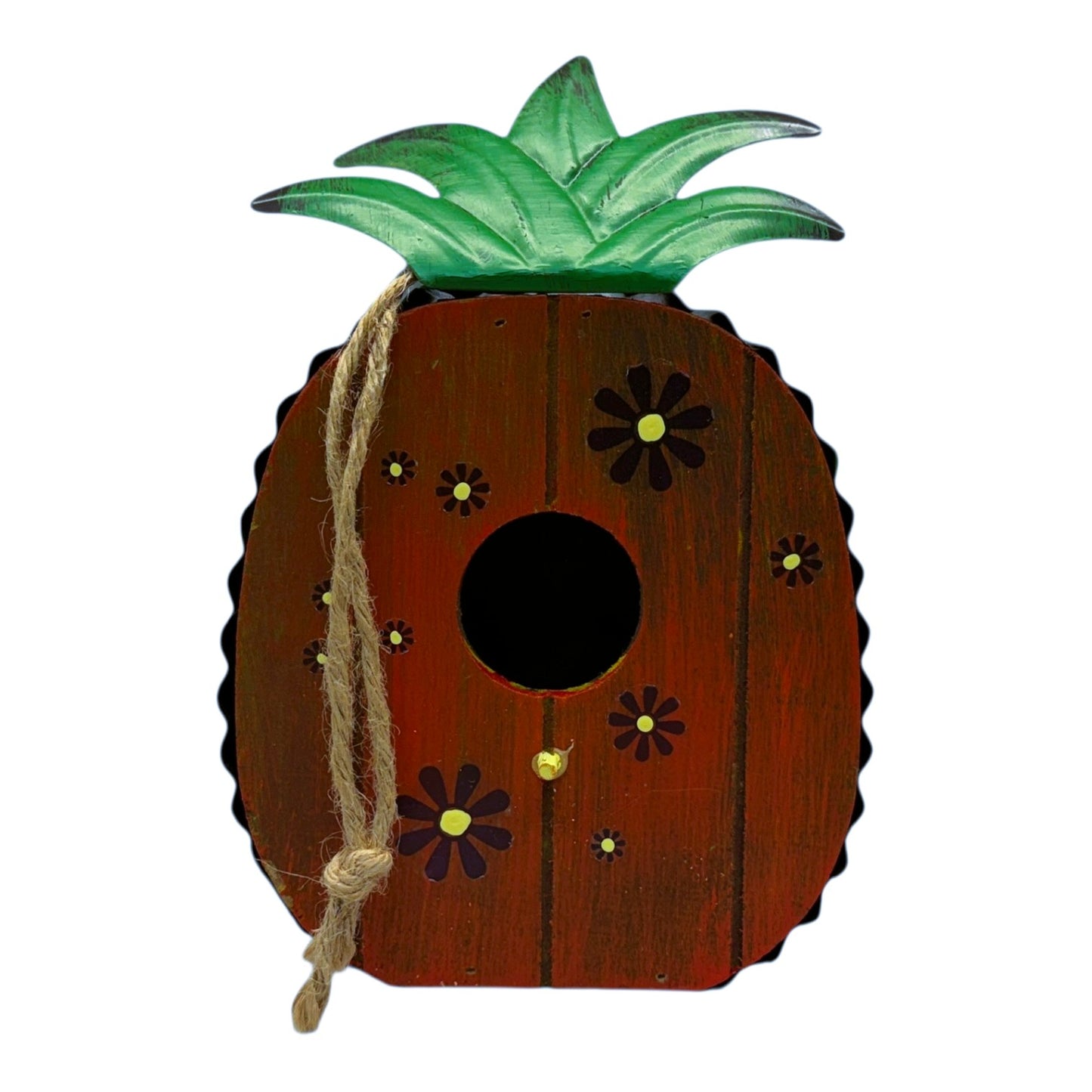 21088 - Pineapple Birdhouse With Flower |22-4|