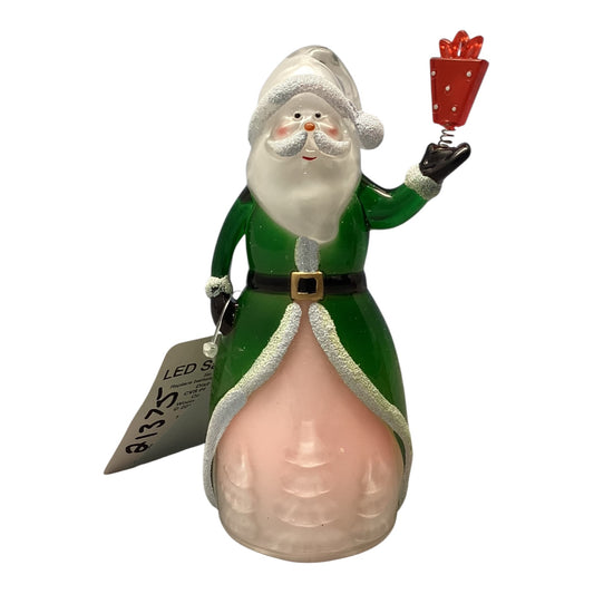 21375 - Set of Three 5" Red and Green LED Santa Acrylic |Pod 2-62|